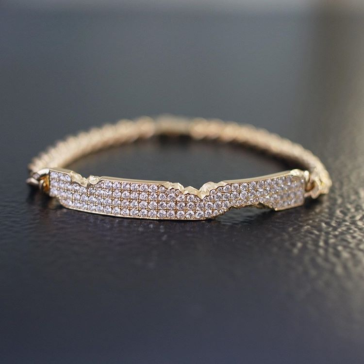 EYEFUNNY DANIEL ARSHAM broken id braclet pendant necklace chain diamond vvs アイファニー POGGY KIM JONES VIRGIL JBALVIN