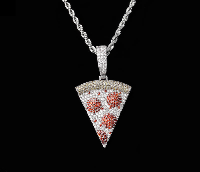 icebox pizza ifandco penant necklace chin cuban links tennis links diamond buy cheap