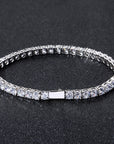 4mm tennis link silver white gold diamond necklace short diamond necklace choker White Gold kylie jenner kardashians fashion nova shein