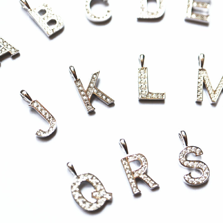 eyefunny アイファニー custom letter diamond alphabet necklace chain