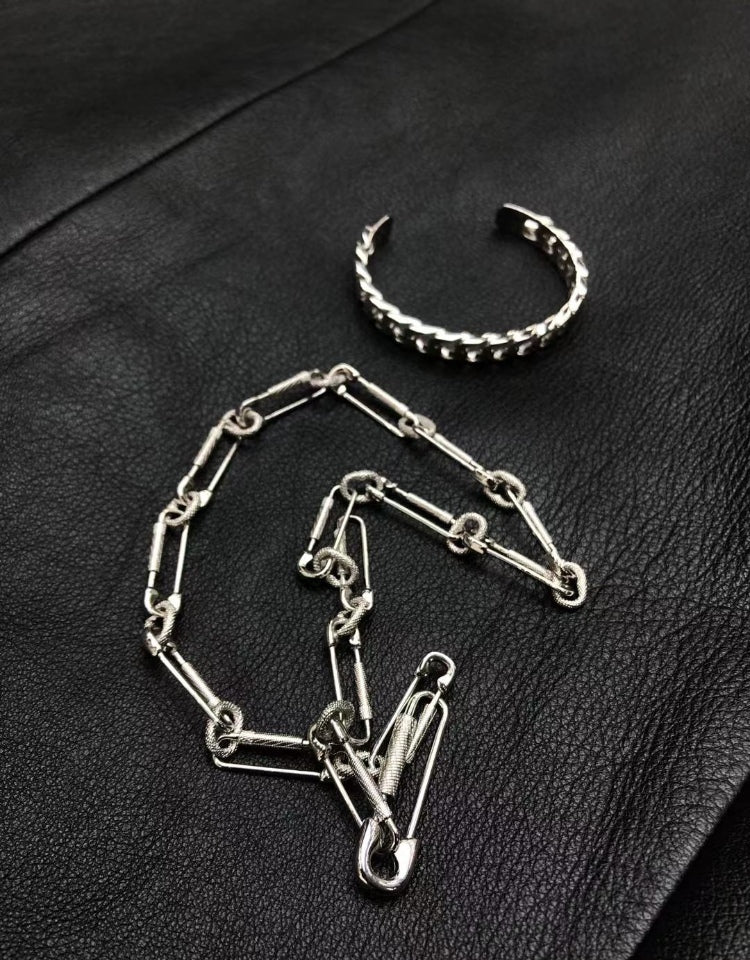 paper clip links jacob & co virgil abloh offwhite alike necklace chain link diamond travis scott silver white gold buy