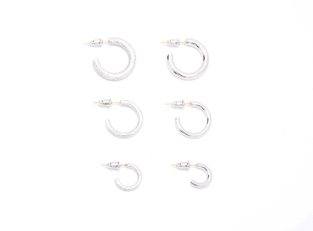 high fashion luxury hoop earrings silver 925 white gold yellow gold coated 18k diamond