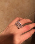 Kylie Jenner signature eternity band ring in oval kylie ring diamond