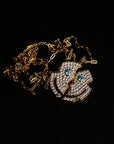 EYEFUNNY broken smiling face pendant necklace chain diamond vvs アイファニー POGGY KIM JONES VIRGIL JBALVIN