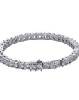 4mm tennis link silver white gold diamond necklace short diamond necklace choker White Gold kylie jenner kardashians fashion nova shein