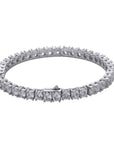 4mm tennis link silver white gold diamond necklace short diamond necklace choker White Gold kylie jenner kardashians fashion nova shein