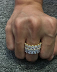 Kylie Jenner signature eternity band ring in oval kylie ring diamond
