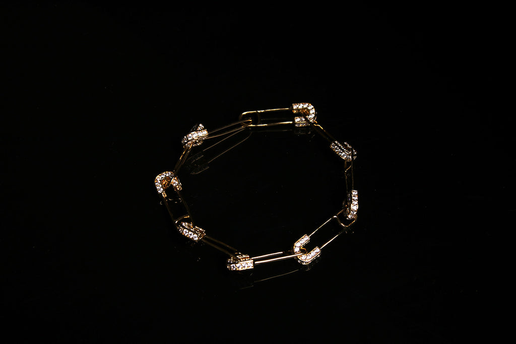 EYEFUNNY アイファニー Diamond safetypin bracelet necklace diamond poggy jbalvin kim jones clot poon