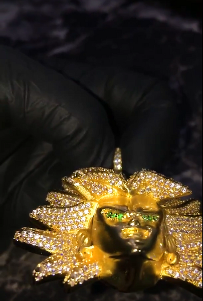 Broly gold chain top
