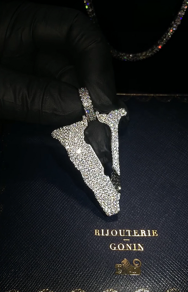 Iced out vlone chain top