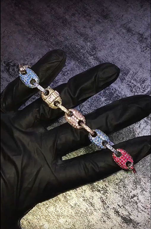Gucci link mariner link bracelet 9mm Multi-colored – Bijouterie Gonin
