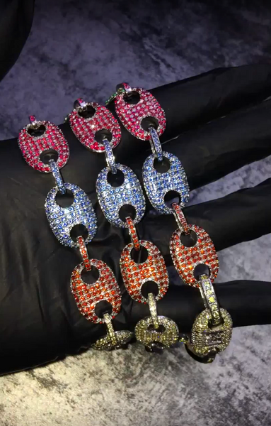 Colored gucci link chain outlet