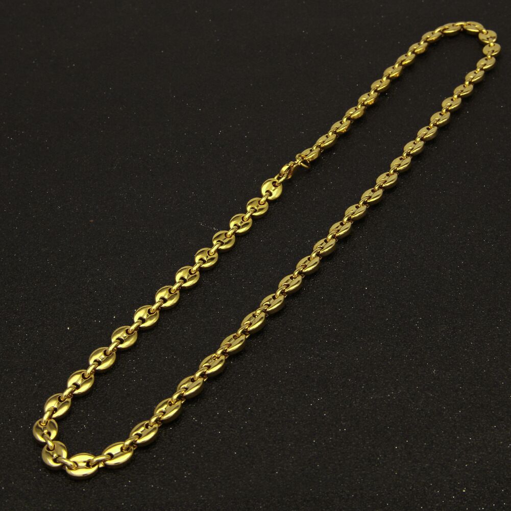 plain solid gucci link 8mm necklace chain bracelet white gold yellow gold affordable hip hop jewelry shopgld