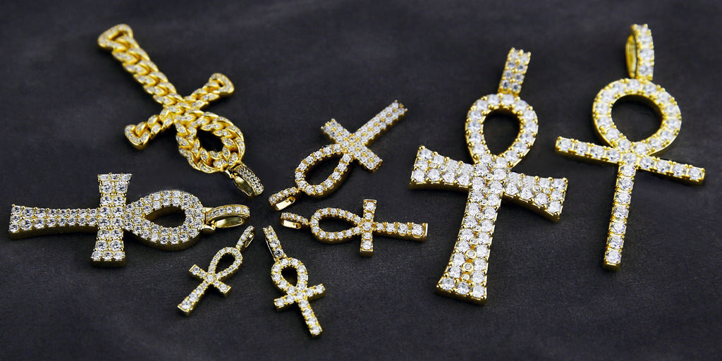 nano ankh pendant necklace chain affordable hip hop jewrelry