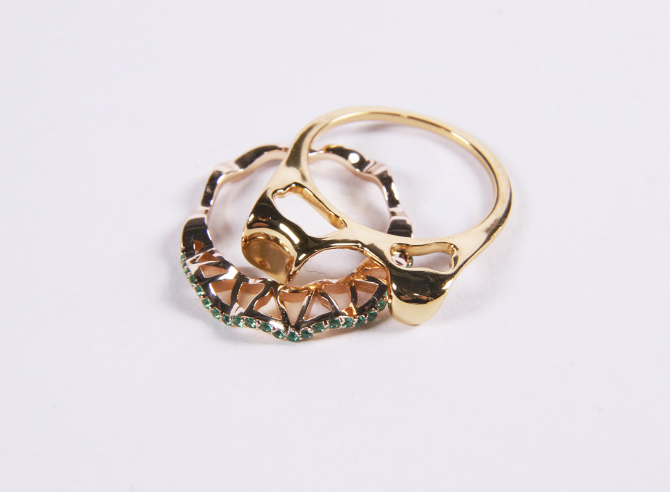 hamburger rings as seen on Nigo in multicolored vvs diamond ifandco