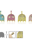ghost pacman pendant necklace ifandco affordable hip hop jewelry