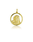 Mirco Virgin Mary MEDALLION ifandco pendant necklace free chain hip hop