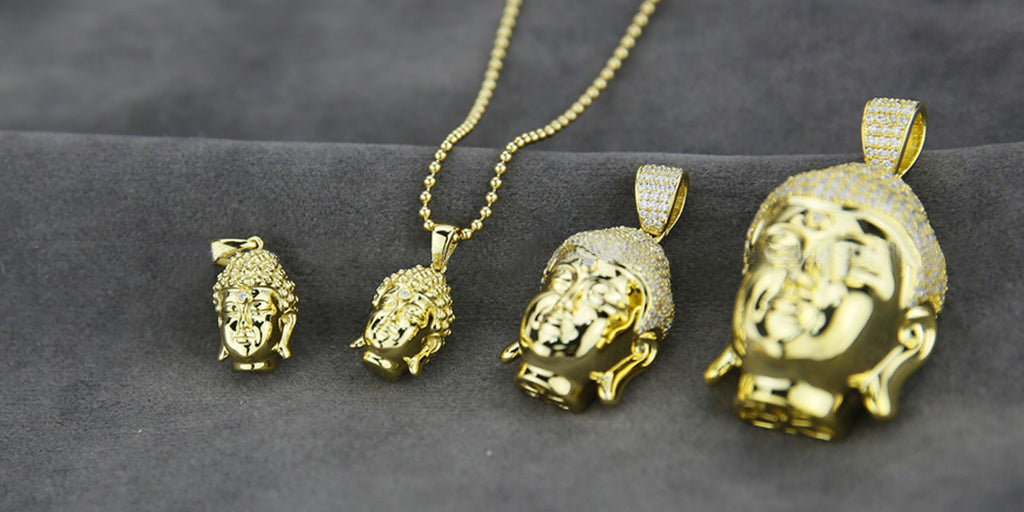 Buddha pendant & necklace chain