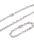 hermes link blue mink drake diamond necklace chain iced out shopgld