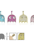 ghost pacman pendant necklace ifandco affordable hip hop jewelry