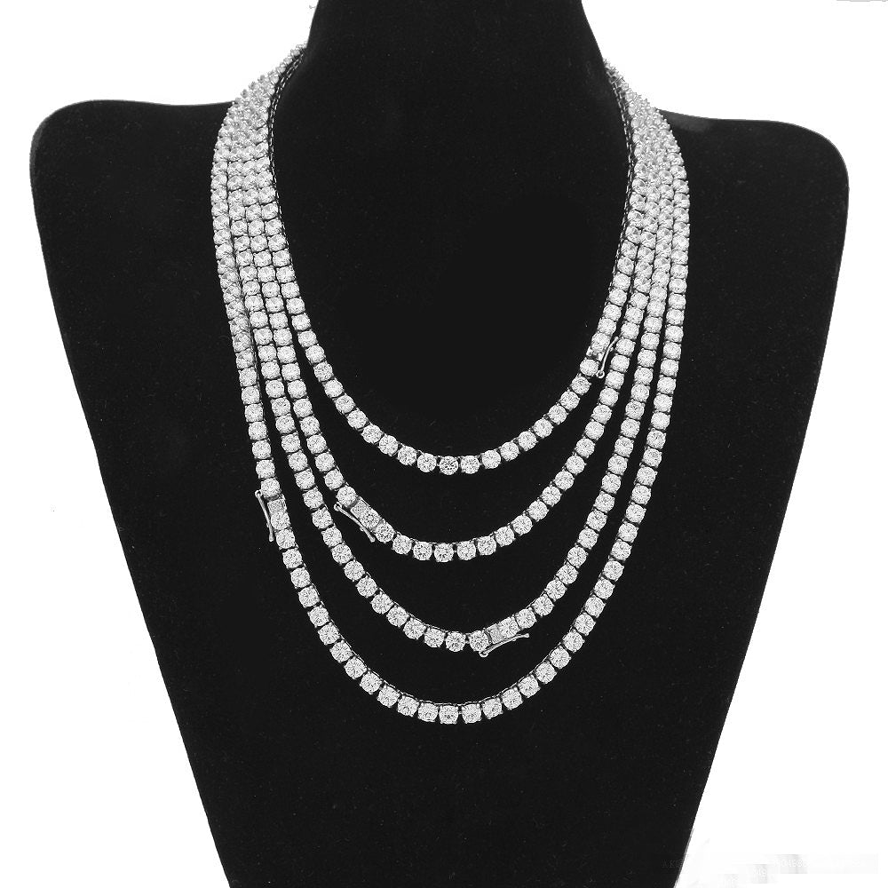 Tennis necklace diamond link chain vvs ifandco