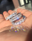 Emerald Cut vvs diamond Eternity Ring custom made ifandco
