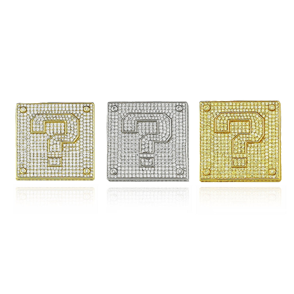 mario question block necklace