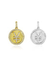 micro bitcoin currency sign ifadnco CNY yuan pendant necklace affordable jewerly