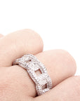 iced out ring diamond micro pave vvs yellow gold affordable hip hop jewelry