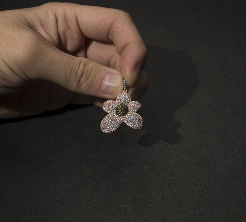 golf le fleur tyler the creator flower boy pendant necklace free chain igor ifandco vvs diamond ben baller