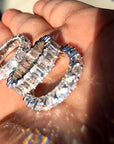 Emerald Cut vvs diamond Eternity Ring custom made ifandco