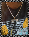 Migo yung rich nation culture YRN pendant necklace chain vvs diamond offset quavo takeoff ifandco custom jewelry