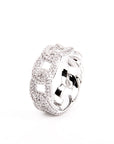 iced out ring diamond micro pave vvs yellow gold affordable hip hop jewelry
