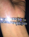 Tennis necklace diamond link chain bracelet vvs ifandco