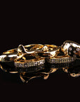 hamburger ring as seen on Nigo in multicolored vvs diamond ifandco