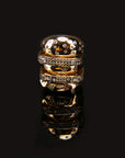 hamburger ring as seen on Nigo in multicolored vvs diamond ifandco