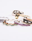 hamburger rings as seen on Nigo in multicolored vvs diamond ifandco
