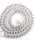 Cuban link chain 13mm fully iced with custom clasp ifandco icebox
