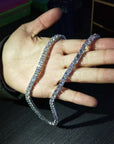 Tennis necklace diamond link chain vvs ifandco