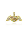 custom batman pendant necklace chain ifandco diamond