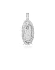 Virgin Mary pendant necklace chain silver