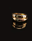 hamburger ring as seen on Nigo in multicolored vvs diamond ifandco