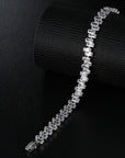 iced out 925 silver tennis link chain baguette stones cuban link ifandco