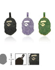 bape necklace green camo