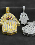 Hamsa pendant & necklace free matching chain included ifandco