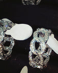 Miami Cuban link ring yellow gold silver ifandco vvs diamond affordable hip hop jewelry
