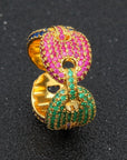gucci link ring vvs diamond ifandco as seen on drake affordable hip hop jewelry