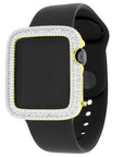 iwatch bezel iced out silver