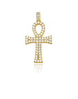 ankh bold large gold pendant 53mm