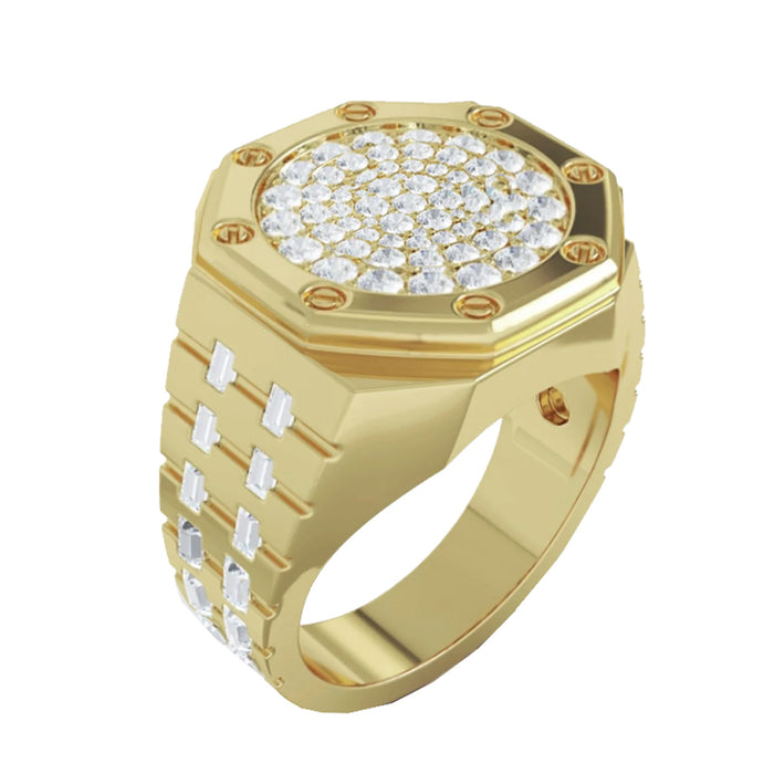 Audemars Piguet Diamond Set Royal Oak Ring handmade patek philippe ring